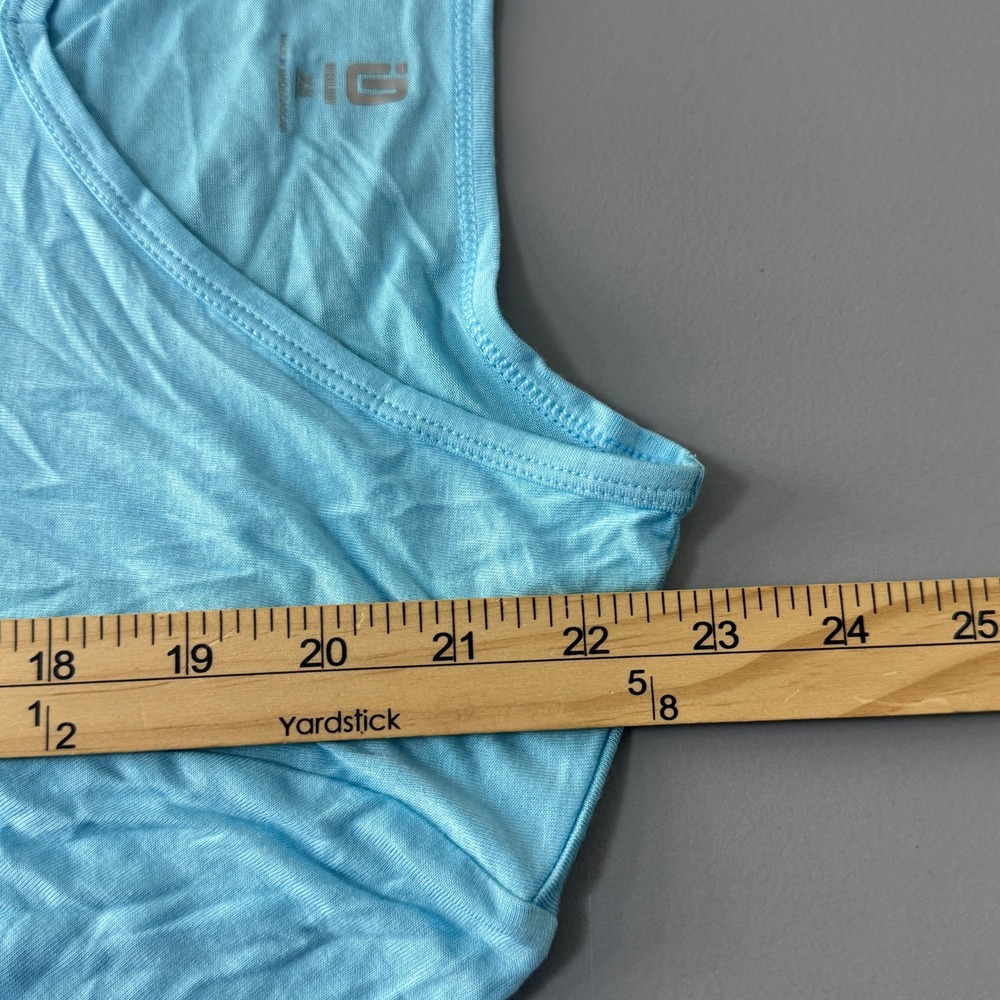 Ideology Women's XS Extra Small V-Neck Short Sleeve Top Butterfly Blue‎ Athletic - Picture 9 of 11